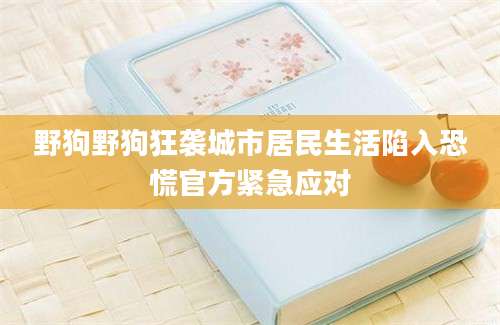 野狗野狗狂袭城市居民生活陷入恐慌官方紧急应对
