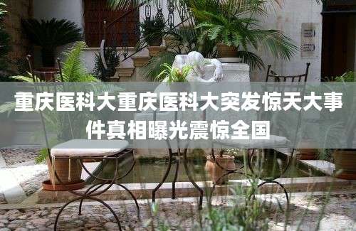重庆医科大重庆医科大突发惊天大事件真相曝光震惊全国