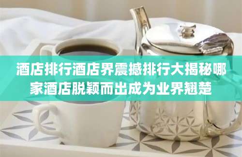 酒店排行酒店界震撼排行大揭秘哪家酒店脱颖而出成为业界翘楚