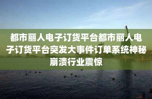 都市丽人电子订货平台都市丽人电子订货平台突发大事件订单系统神秘崩溃行业震惊