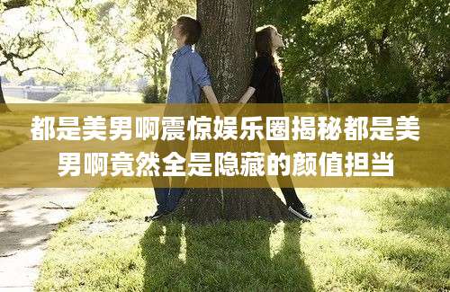 都是美男啊震惊娱乐圈揭秘都是美男啊竟然全是隐藏的颜值担当
