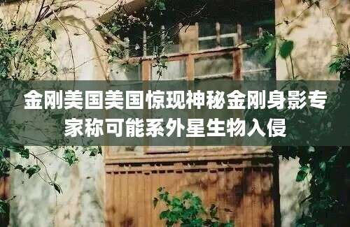 金刚美国美国惊现神秘金刚身影专家称可能系外星生物入侵