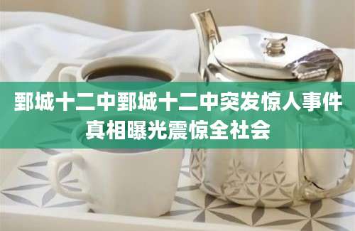 鄄城十二中鄄城十二中突发惊人事件真相曝光震惊全社会