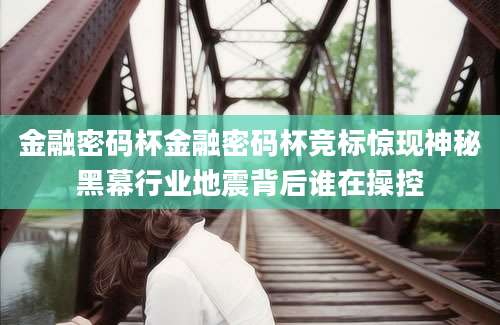 金融密码杯金融密码杯竞标惊现神秘黑幕行业地震背后谁在操控