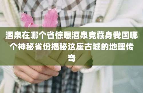 酒泉在哪个省惊曝酒泉竟藏身我国哪个神秘省份揭秘这座古城的地理传奇