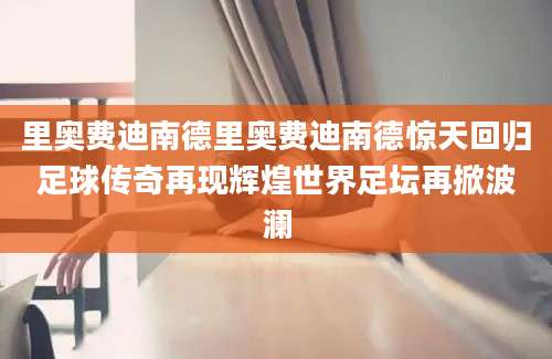 里奥费迪南德里奥费迪南德惊天回归足球传奇再现辉煌世界足坛再掀波澜