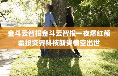金斗云智投金斗云智投一夜爆红颠覆投资界科技新贵横空出世