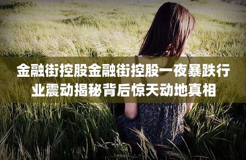 金融街控股金融街控股一夜暴跌行业震动揭秘背后惊天动地真相