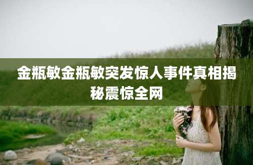 金瓶敏金瓶敏突发惊人事件真相揭秘震惊全网