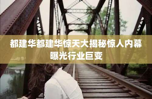 都建华都建华惊天大揭秘惊人内幕曝光行业巨变