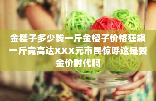 金樱子多少钱一斤金樱子价格狂飙一斤竟高达XXX元市民惊呼这是要金价时代吗