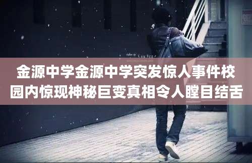 金源中学金源中学突发惊人事件校园内惊现神秘巨变真相令人瞠目结舌