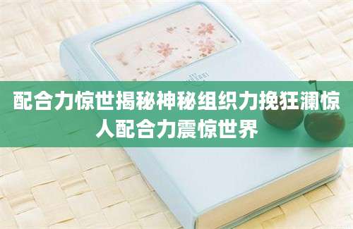 配合力惊世揭秘神秘组织力挽狂澜惊人配合力震惊世界