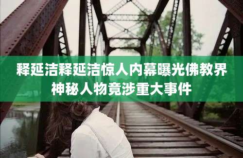 释延洁释延洁惊人内幕曝光佛教界神秘人物竟涉重大事件