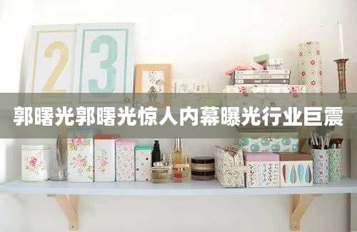 郭曙光郭曙光惊人内幕曝光行业巨震