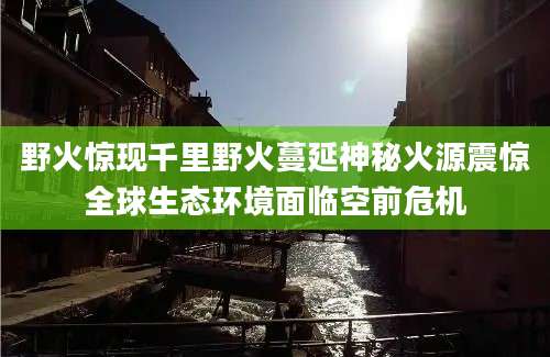 野火惊现千里野火蔓延神秘火源震惊全球生态环境面临空前危机