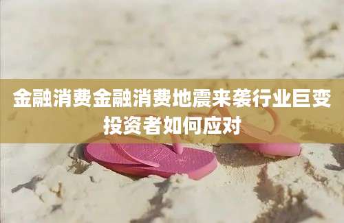 金融消费金融消费地震来袭行业巨变投资者如何应对