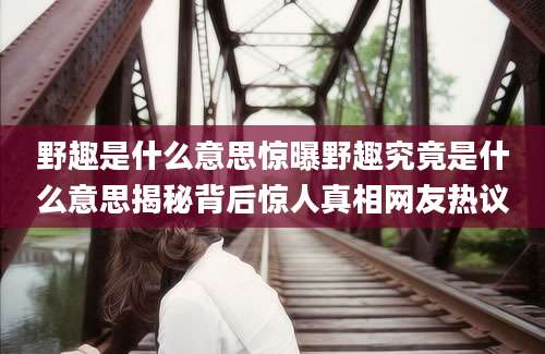 野趣是什么意思惊曝野趣究竟是什么意思揭秘背后惊人真相网友热议