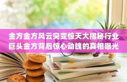 金方金方风云突变惊天大揭秘行业巨头金方背后惊心动魄的真相曝光