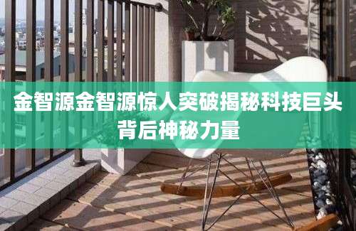 金智源金智源惊人突破揭秘科技巨头背后神秘力量