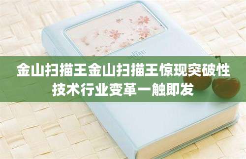金山扫描王金山扫描王惊现突破性技术行业变革一触即发
