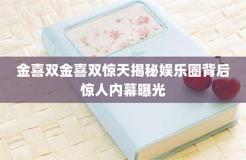 金喜双金喜双惊天揭秘娱乐圈背后惊人内幕曝光