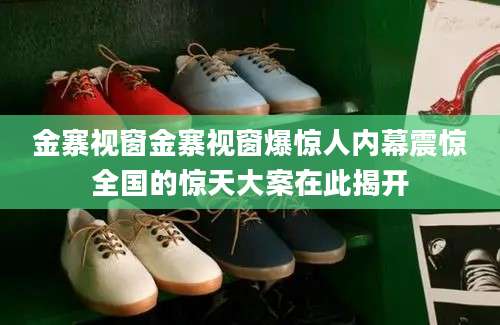 金寨视窗金寨视窗爆惊人内幕震惊全国的惊天大案在此揭开
