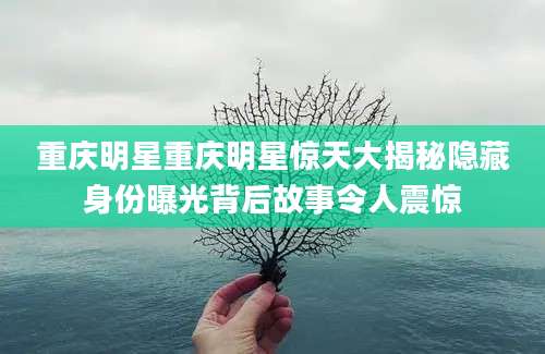 重庆明星重庆明星惊天大揭秘隐藏身份曝光背后故事令人震惊