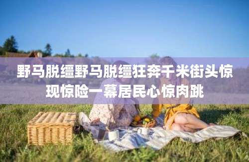 野马脱缰野马脱缰狂奔千米街头惊现惊险一幕居民心惊肉跳