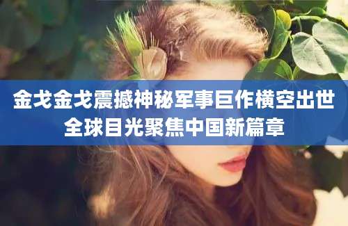 金戈金戈震撼神秘军事巨作横空出世全球目光聚焦中国新篇章