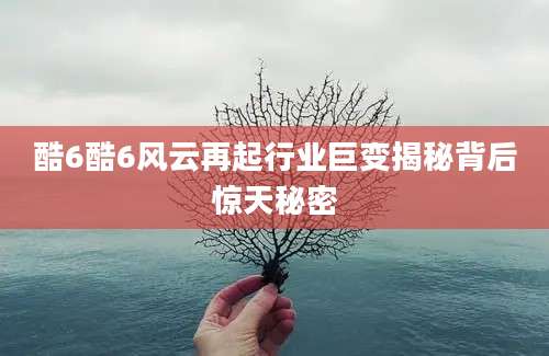 酷6酷6风云再起行业巨变揭秘背后惊天秘密