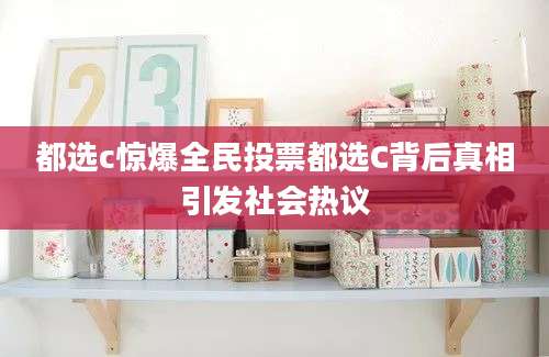都选c惊爆全民投票都选C背后真相引发社会热议