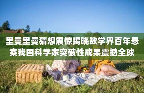 里曼里曼猜想震惊揭晓数学界百年悬案我国科学家突破性成果震撼全球