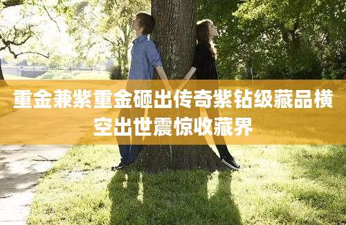 重金兼紫重金砸出传奇紫钻级藏品横空出世震惊收藏界