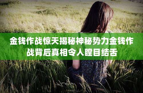 金钱作战惊天揭秘神秘势力金钱作战背后真相令人瞠目结舌