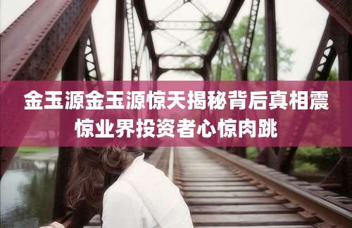 金玉源金玉源惊天揭秘背后真相震惊业界投资者心惊肉跳