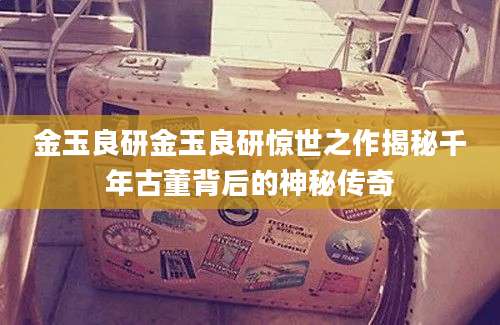 金玉良研金玉良研惊世之作揭秘千年古董背后的神秘传奇