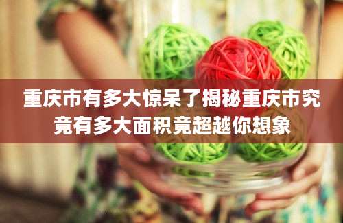 重庆市有多大惊呆了揭秘重庆市究竟有多大面积竟超越你想象