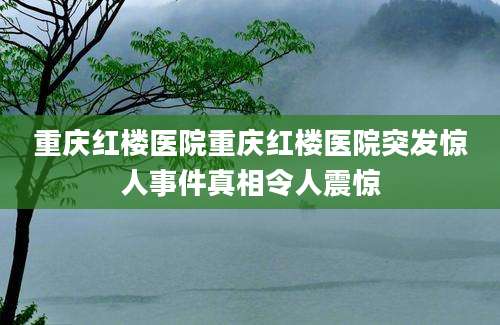 重庆红楼医院重庆红楼医院突发惊人事件真相令人震惊