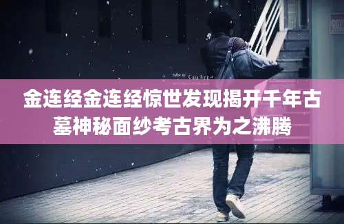 金连经金连经惊世发现揭开千年古墓神秘面纱考古界为之沸腾