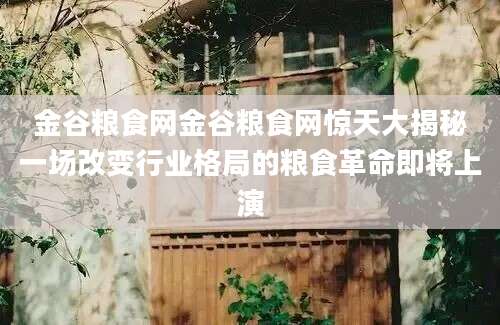金谷粮食网金谷粮食网惊天大揭秘一场改变行业格局的粮食革命即将上演