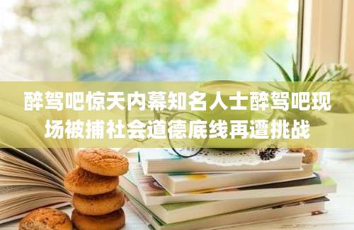醉驾吧惊天内幕知名人士醉驾吧现场被捕社会道德底线再遭挑战