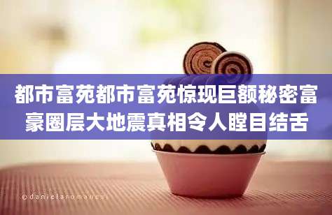 都市富苑都市富苑惊现巨额秘密富豪圈层大地震真相令人瞠目结舌