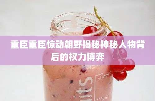 重臣重臣惊动朝野揭秘神秘人物背后的权力博弈