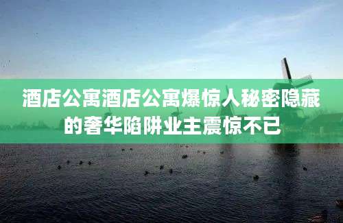 酒店公寓酒店公寓爆惊人秘密隐藏的奢华陷阱业主震惊不已