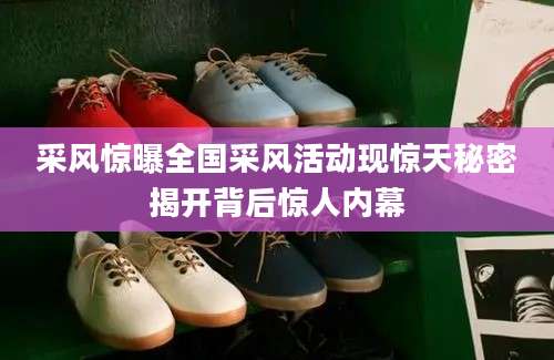采风惊曝全国采风活动现惊天秘密揭开背后惊人内幕