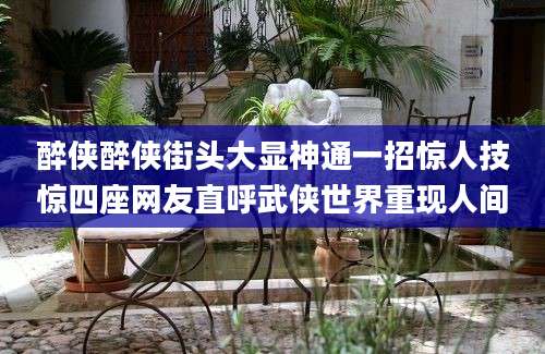 醉侠醉侠街头大显神通一招惊人技惊四座网友直呼武侠世界重现人间