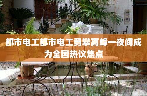 都市电工都市电工勇攀高峰一夜间成为全国热议焦点