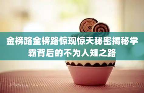 金榜路金榜路惊现惊天秘密揭秘学霸背后的不为人知之路