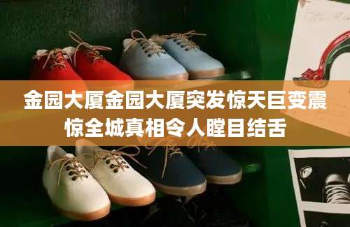 金园大厦金园大厦突发惊天巨变震惊全城真相令人瞠目结舌